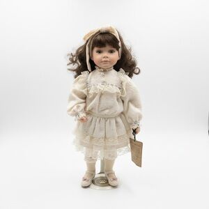 Boyds Bears Doll in Cream Lace Dress